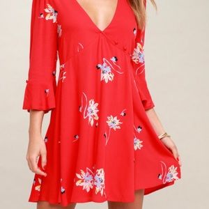 Free People Time on your side wrap dress
